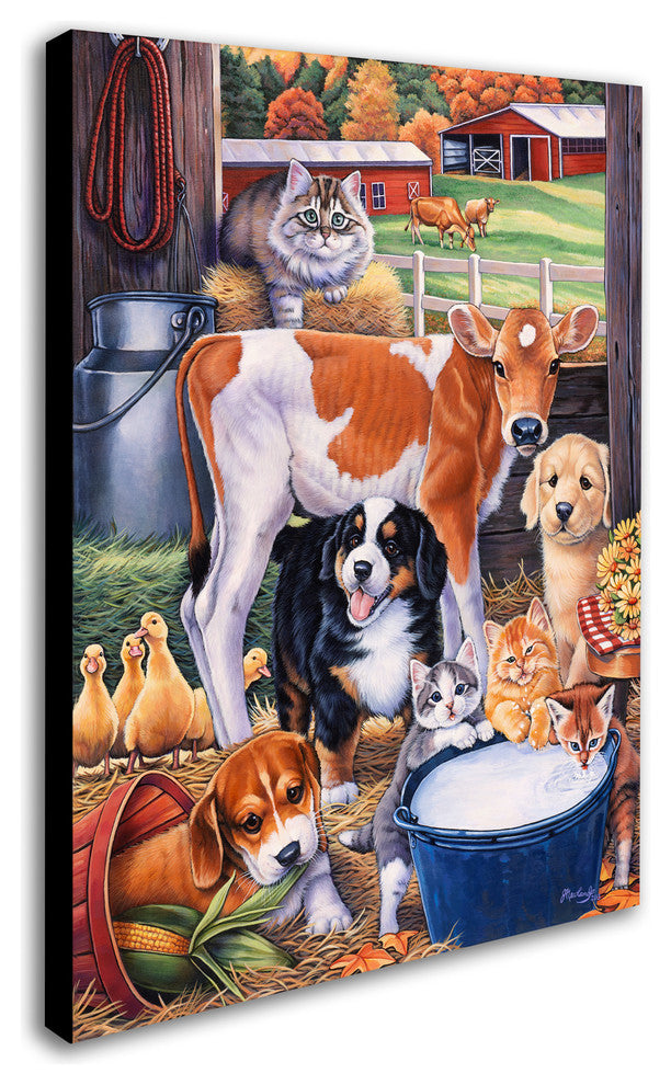 Jenny Newland 'Barn Pals' Canvas Art, 47x35