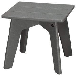POLYWOOD Riviera Modern Side Table, Slate Gray