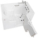 Ella Wheelchair Transfer 36"x55" Acrylic Walk-In Bathtub,Faucet, 2" Dual Drain,