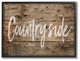 Countryside Distressed Plank Wood Look, 11"x14", Framed Giclee Texturized Art