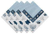 Laural Home Happy Hanukkah Table Napkin Set