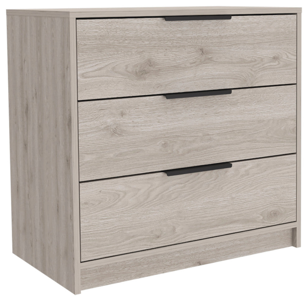 Egeo 3 Drawers Dresser, Light Gray