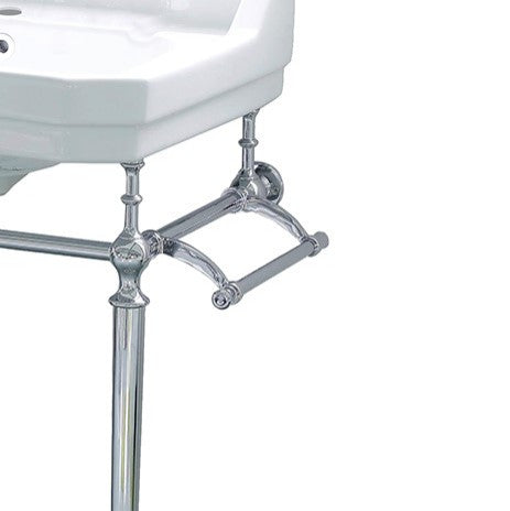 Victoriahaus Rectangular Basin China Console With Single Hole Faucet Drill