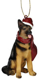 German Shepard Holiday Dog Ornament Sculpture