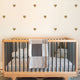 Hearts large Wall Decal, Gold
