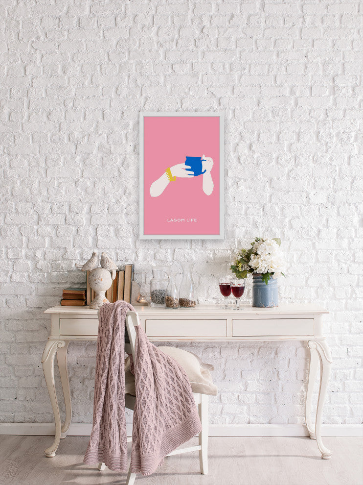 "Another Cup" Framed Painting Print, 8x12