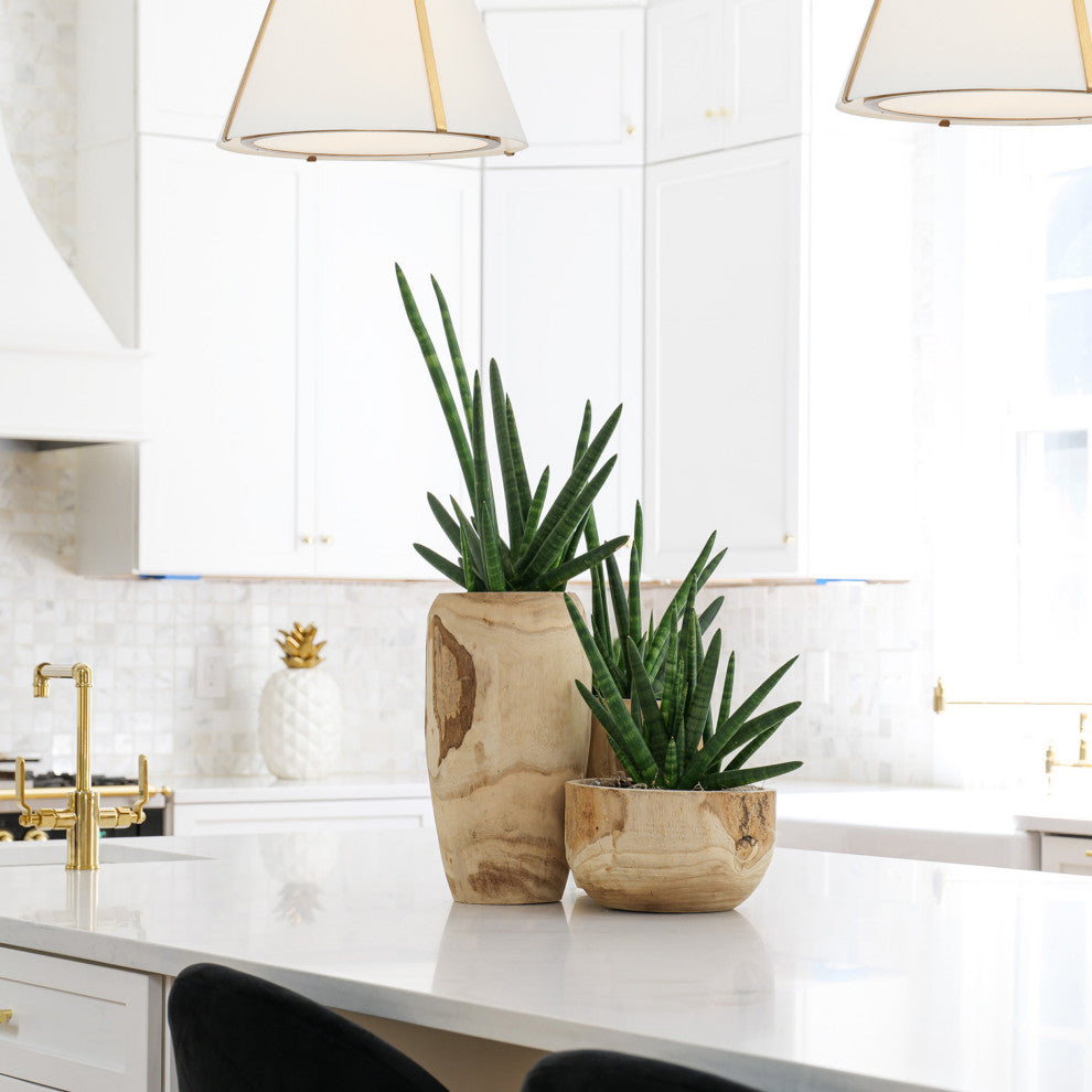 Fulton Three Light Pendant in Antique Gold