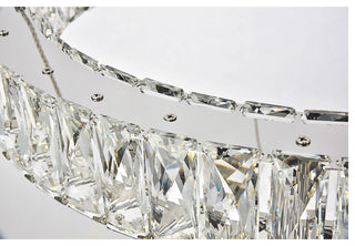 Monroe Integrated LED Chip Light Chrome Chandelier