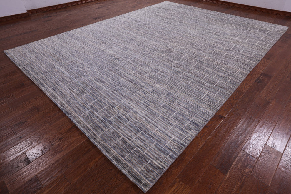 Moroccan Handmade Wool Rug 9' 11" X 13' 6" Q8594