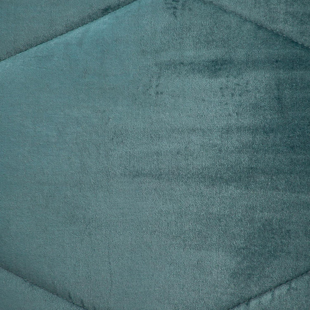 Parkland Collection Koko Transitional Quilted Teal Throw Pillow