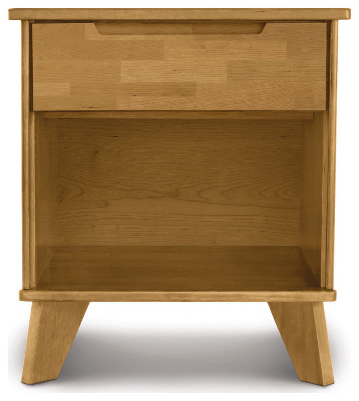 Linn - 1 Drawer Nightstand, Natural Cherry