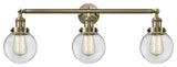 Innovations Lighting 205-Ab-S-G202-6 3 Light 30" Bathroom Fixture