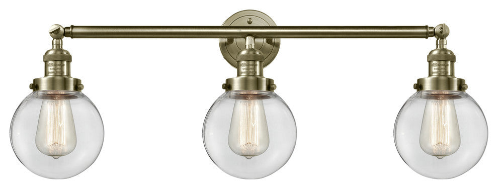 Innovations Lighting 205-Ab-S-G202-6 3 Light 30" Bathroom Fixture