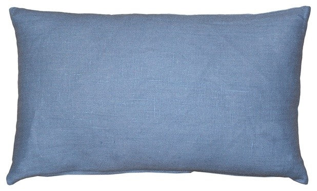 Pillow Decor - Tuscany Linen Pacific Blue 12x20 Throw Pillow