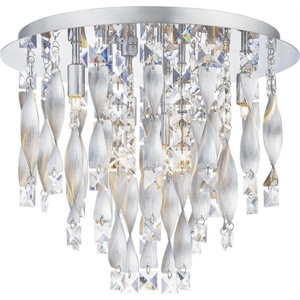 Quoizel PCTK1616C Six Light Flush Mount, Polished Chrome Finish
