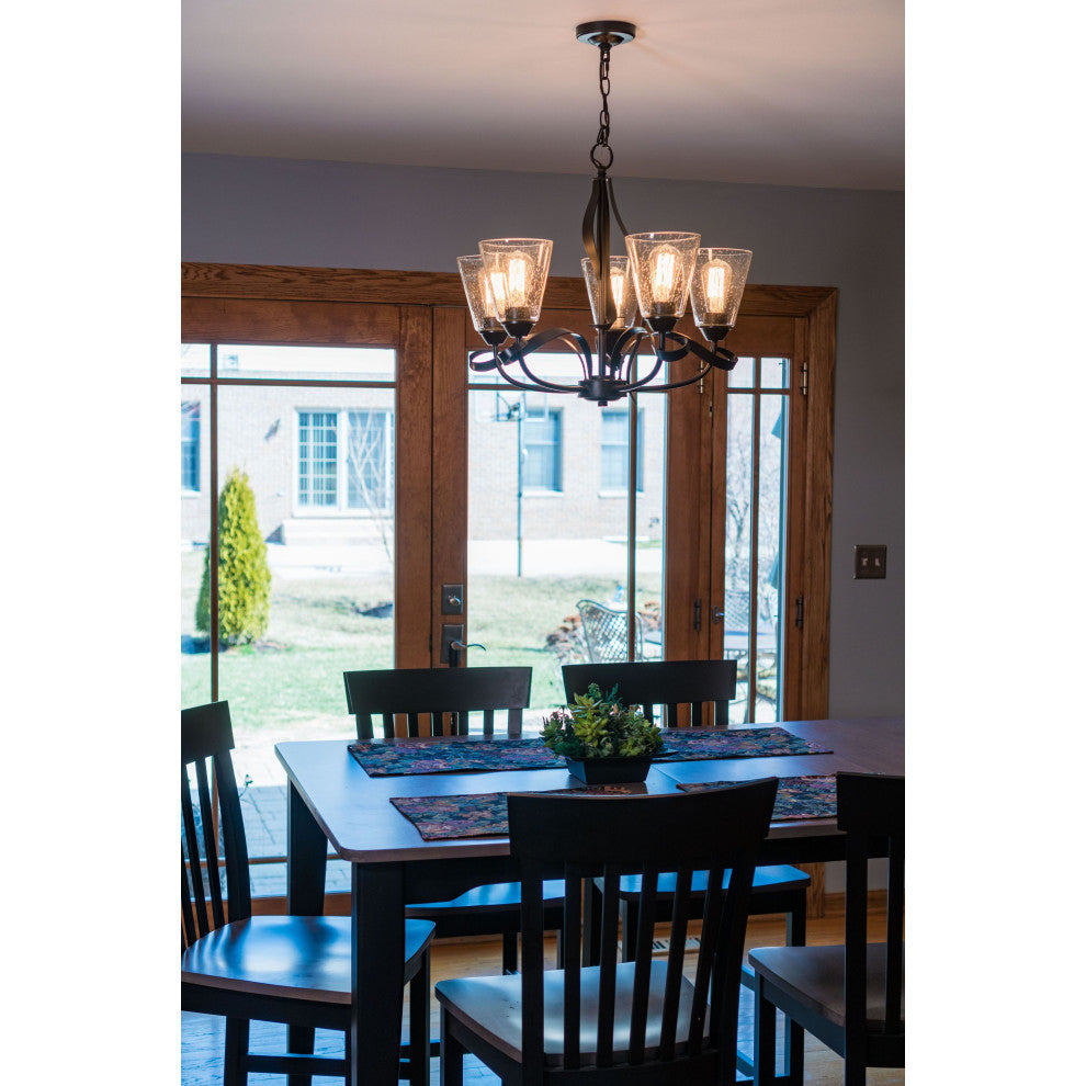 Cinta 5L Chandelier Oil Rubbed Bronze