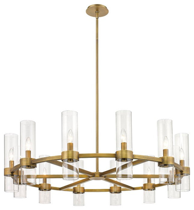Zlite 4008-12RB 12-Light Chandelier, Clear