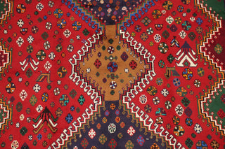 Abadeh Oriental Traditional Hand-Knotted Persian Area Rug, Blue, 9'4"x5'10