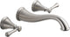 Delta Cassidy 2 Handle Wall Mount Bathroom Faucet Trim, Stainless, T3597LF-SSWL