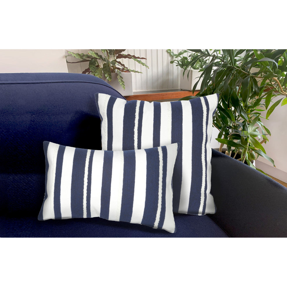 Visions Marine Stripe Pillow, 20"x20"