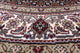 6' Round Wool and Silk Persian Tabriz Handmade Rug Q8915