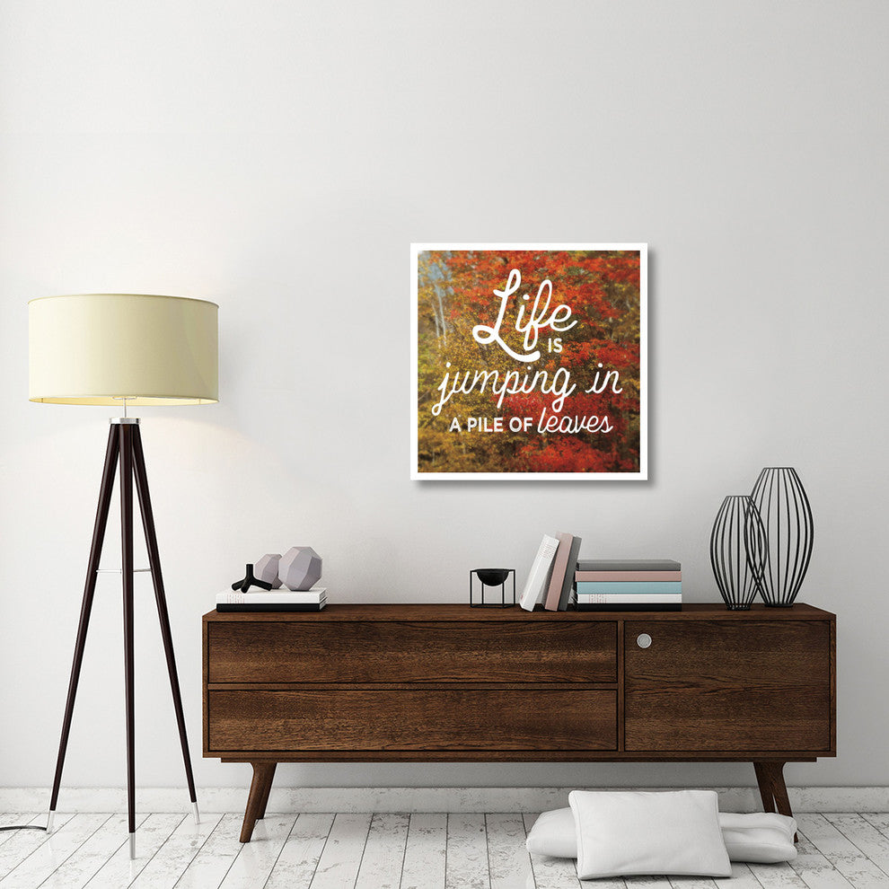 "Life is for Jumping" Digital Paper Print by Sue Schlabach, 32"x32"