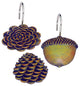 "Pine Cones" Resin Shower Curtain Hooks