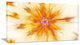 Shining Yellow Exotic Fractal Flower, Floral Canvas Art Print, 32"x16"