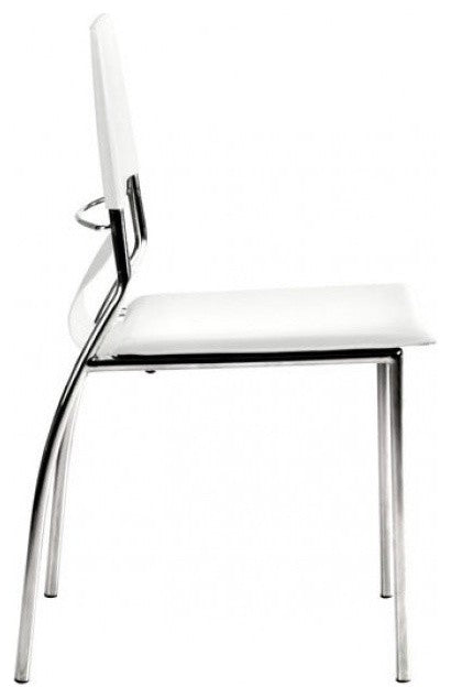 Zuo Modern Trafico Dining Chair White, Set of 4