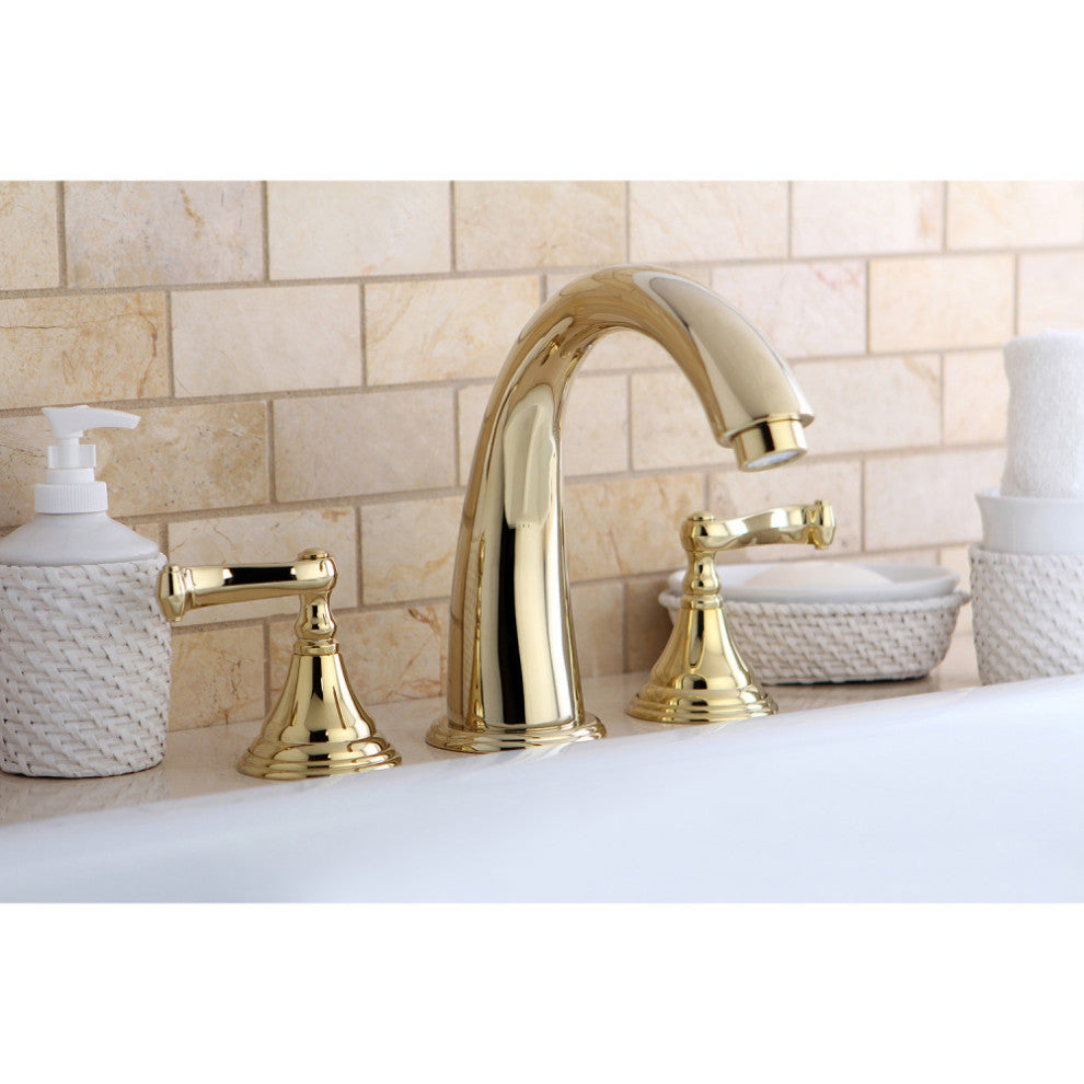 Kingston Brass Roman Tub Faucet, Polished Brass