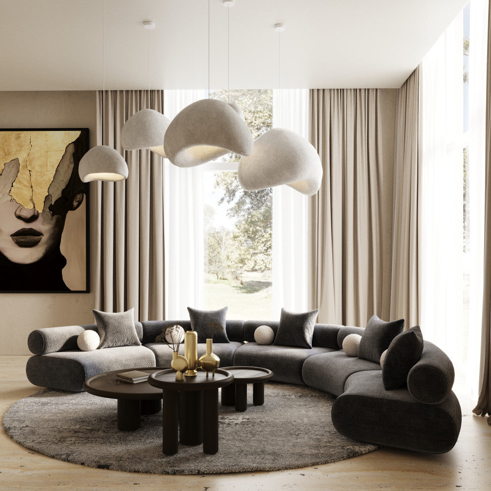 Strauss Contemporary Brown Ash Round End Table