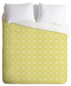Deny Designs Caroline Okun Yellow Spirals Duvet Cover - Lightweight