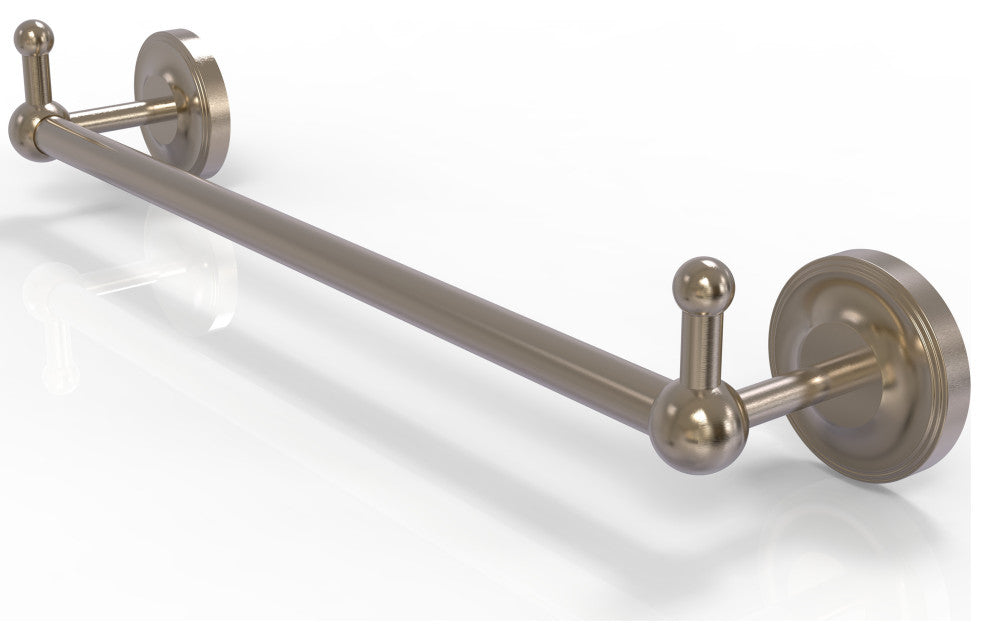 Prestige Regal 36" Towel Bar with Integrated Hooks, Antique Pewter