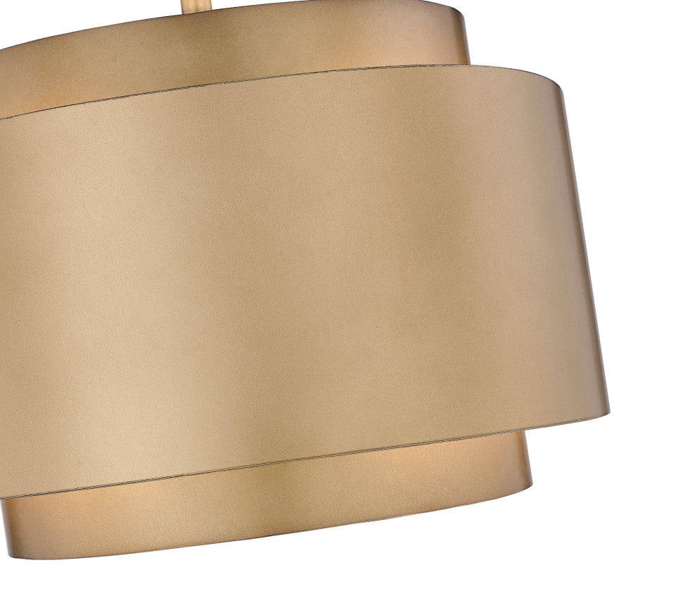 Zlite 739P32-RB 4-Light Pendant, Rubbed Brass