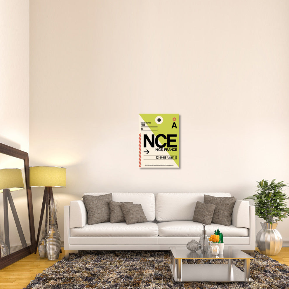 "NCE Nice Luggage Tag 2" Fine Art Print