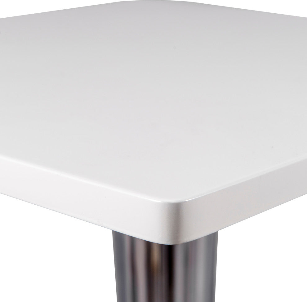 Leisuremod Modern Glen Mdf Dining Table, White