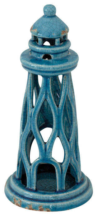 Ceramic Lighthouse Figurine