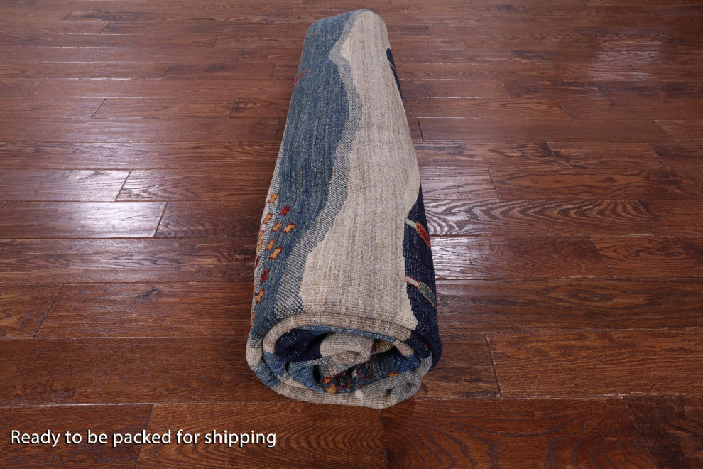 8' 0" X 9' 9" Tribal Persian Gabbeh Handmade Rug Q9759