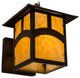 9 Wide Seneca Hill Top Curved Arm Wall Sconce