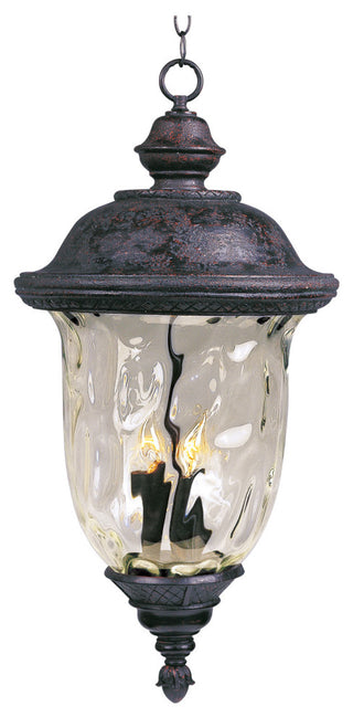 Maxim 3428 Carriage House DC 3 Light Outdoor Lantern Pendant - Oriental Bronze
