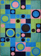 Kid Essentials Rug, City Block, Green, 5'4"x7'8"