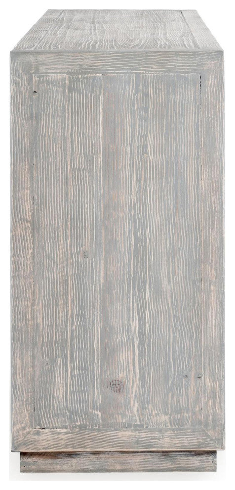 Kosas Home Chandler 86" Reclaimed Pine Wood Antique Blue Sideboard