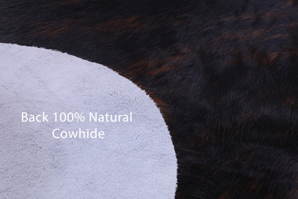 7' 0" X 5' 10" Brindle Natural Cowhide Rug C1677