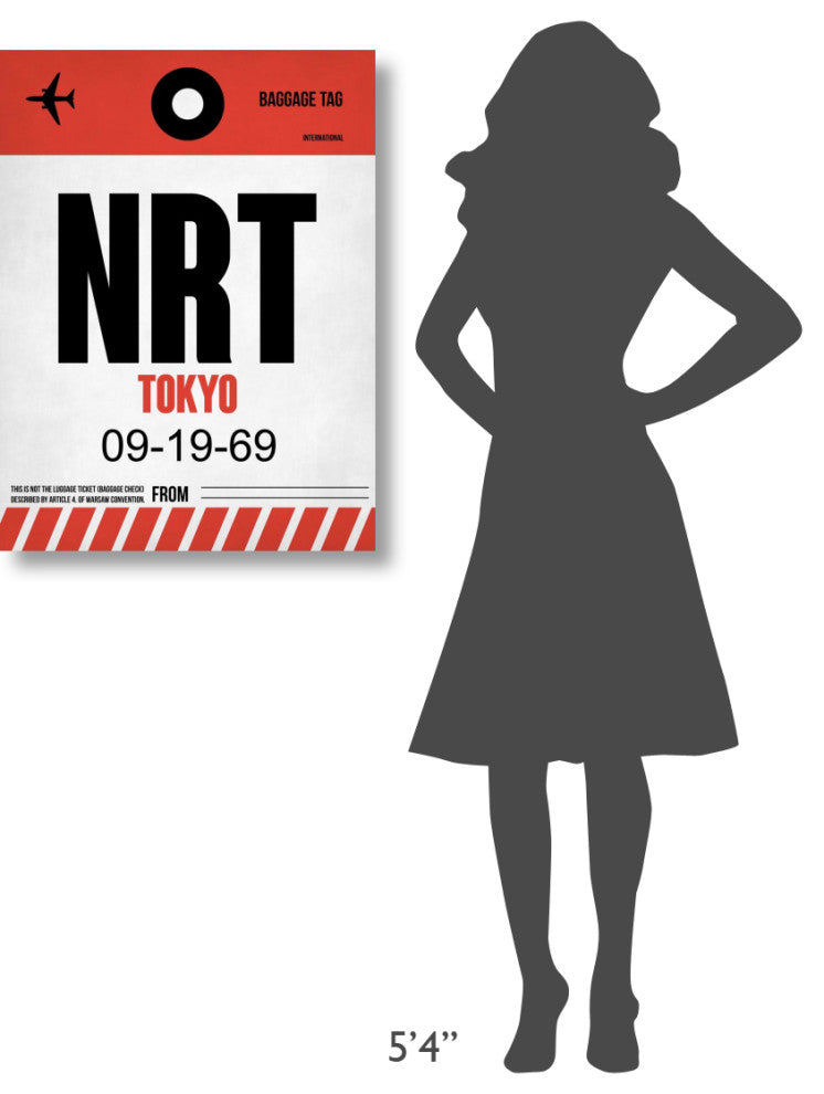 "NRT Tokyo Luggage Tag 1" Fine Art Print