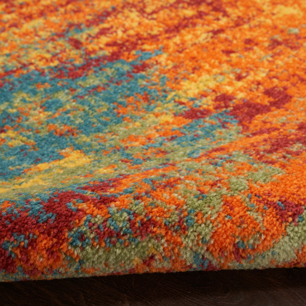 Nourison Essentials 5'' x 7'' Flame Modern Rug