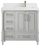 Aberdeen 36 Right Offset Bath Vanity in Coventry Gray 2" Empira Quartz