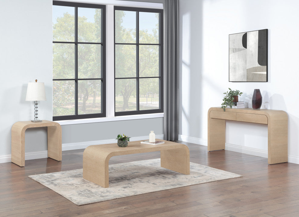 Cresthill Natural Ash Console Table, White Oak