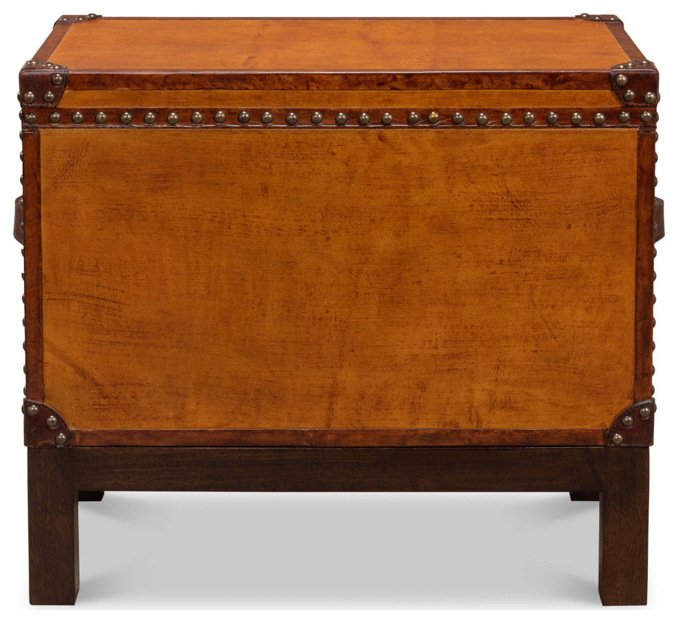 English Campaign Decorative Box on Stand