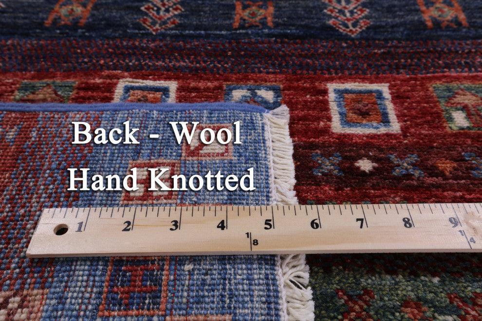 3' 3" X 5' 4" Tribal Persian Gabbeh Handmade Wool Rug - Q13842