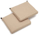 20"x19" Spun Polyester Chair Cushion, Set of 2, Sandstone